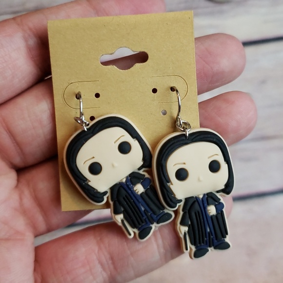 New Harry Potter Snape Slytherin Dangle Earrings - Picture 2 of 5
